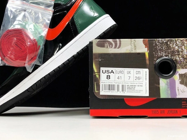 Team High AV3905-038 Black SoleFly Jordan OG 1 Retro Orange-Fir x Air 1029